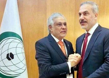 اسحاق ڈار کی ترک وزیر خارجہ سے اہم ملاقات، فلسطین پر مشترکہ مؤقف کا اعادہ