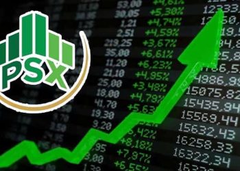 پاکستان سٹاک مارکیٹ میں پہلی بار ایک لاکھ 44 ہزار پوائنٹس کی حد بھی عبور