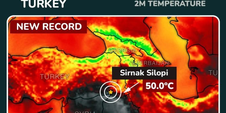 ترکیہ میں گرمی کا 55 سالہ ریکارڈ ٹوٹ گیا،درجہ حرارت 50.5ڈگری تک پہنچ گیا