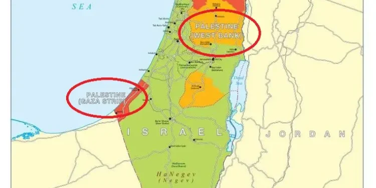 برطانیہ نے سرکاری نقشے بدل دئیے۔ فلسطین شامل کر لیا