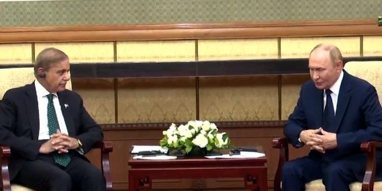 بیجنگ: شہباز شریف کی پیوٹن سےملاقات، دو طرفہ تعلقات بڑھانے کا عزم