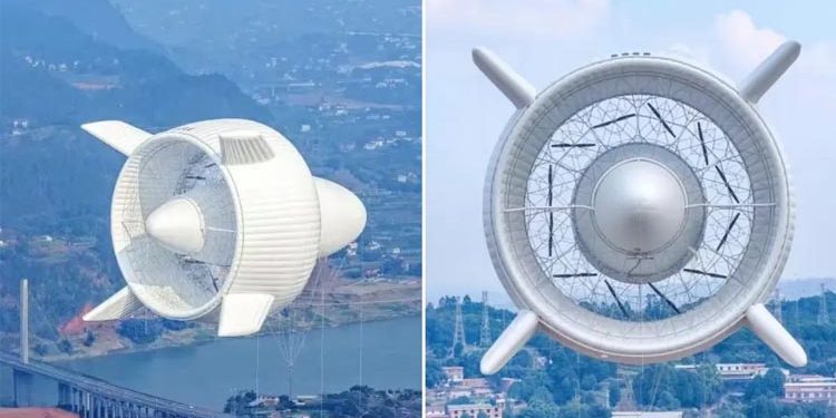 چین کا انوکھا کارنامہ، ہوا میں معلق ونڈ پاور شپ سے بجلی پیدا