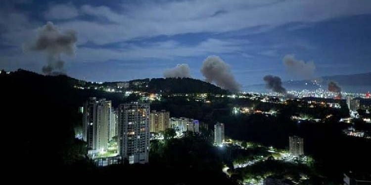 امریکا کیساتھ کشیدگی کے دوران وینزویلا میں زوردار دھماکے