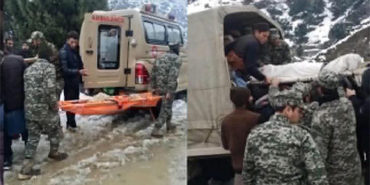 بالائی علاقوں میں شدید برفباری، سڑکیں بند، پاک فوج کی امدادی کارروائیاں جاری