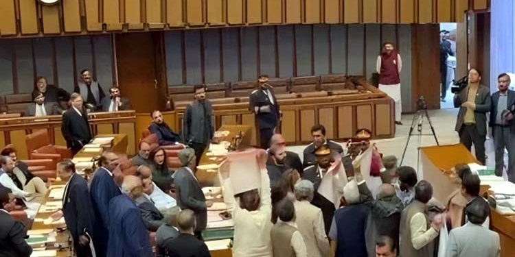 Resolution regarding Imran Khan's health rejected, opposition protests strongly