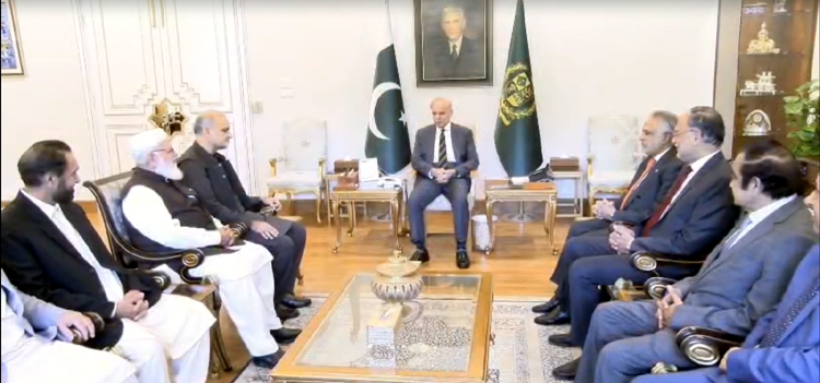 Jamaat-e-Islami Ameer meets Prime Minister Shehbaz Sharif
