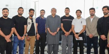 چیئرمین پی سی بی کی پاکستان ہاکی ٹیم سے ملاقات ،ورلڈ کپ میں کوالیفائی کرنے پر مبارکباد