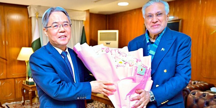 Chinese Ambassador meets Ishaq Dar