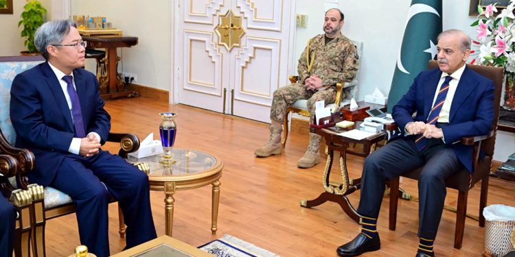 Chinese Ambassador meets Prime Minister Shehbaz Sharif