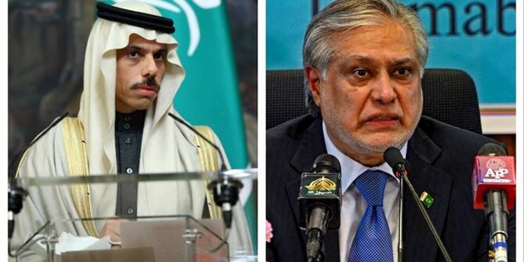 Ishaq Dar's telephone conversation with Saudi Foreign Minister