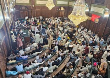 کراچی سٹی کونسل میں ارکان گتھم گتھا