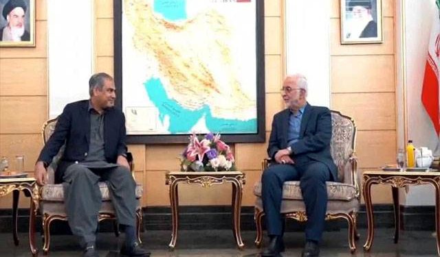 Mohsin Naqvi meets with his Iranian counterpart