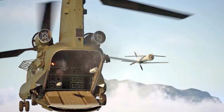 Suicide drones rain down from helicopters, warning signal for enemy