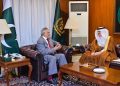 نائب وزیراعظم  اسحاق ڈار سے سعودی سفیر کی ملاقات