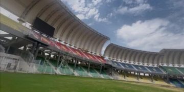 پشاور کے کرکٹ اسٹیڈیم میں خیبر پختونخوا اسمبلی کا اجلاس