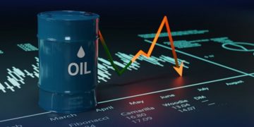 Crude oil price declines in the global market