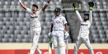 First Test match, Mohammad Abbas takes five wickets, Bangladesh are bowled out for 390 runs in the first innings