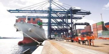 First transshipment cargo ship arrives at Karachi Port Trust
