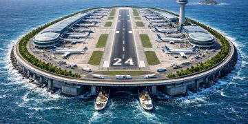 Mega airport on 20 square kilometer artificial island, China's engineering masterpiece, amazes the world