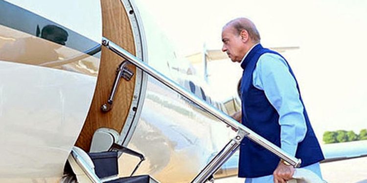 Prime Minister Shehbaz Sharif arrives in China on a four-day visit