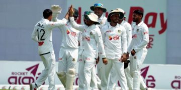 Sylhet Test Pakistan bowled out for 232 in first innings, Bangladesh lead by 46 runs