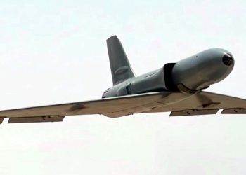 Turbojet engine-powered drone with a range of up to 250 km