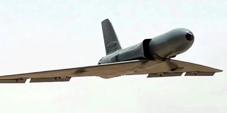 Turbojet engine-powered drone with a range of up to 250 km