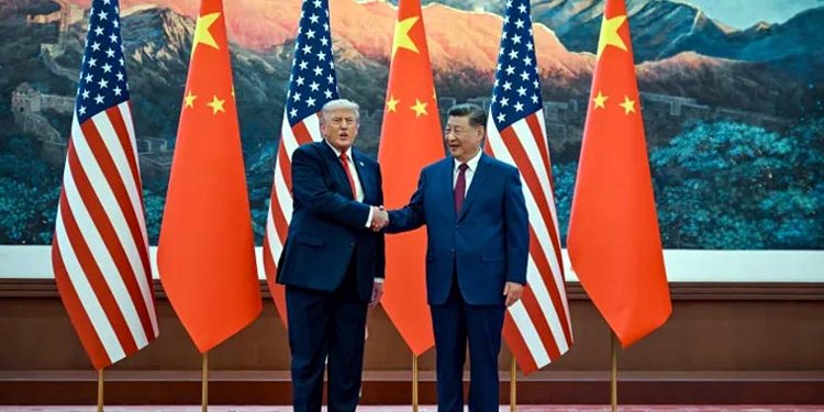 US President Donald Trump meets with Chinese President Xi Jinping in Beijing