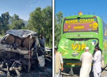 سوات، مسافر وین اور بس میں خوفناک تصادم ، 16 مسافر جاں بحق ،8زخمی