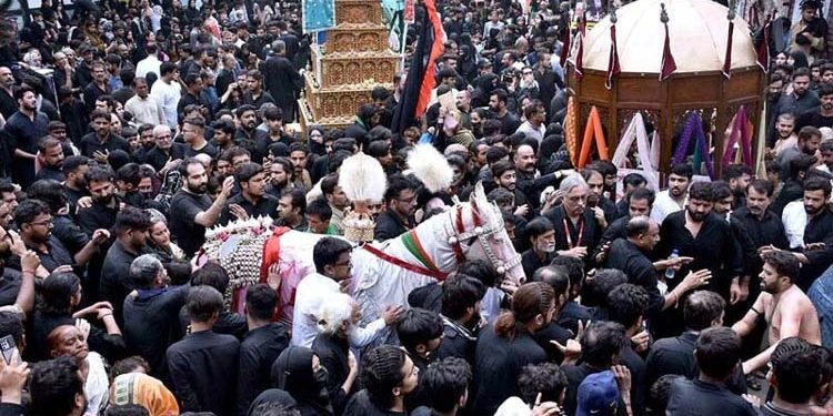 9th Muharram processions across the country