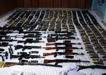 Action taken in Muzaffarabad, 5 suspects arrested, digital devices, weapons recovered