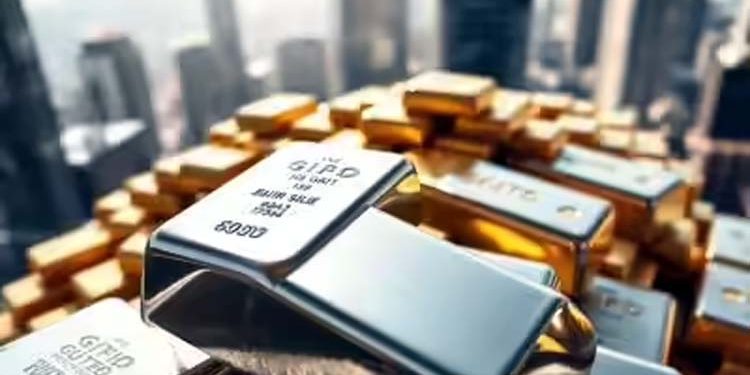 Decrease in the price of gold and silver