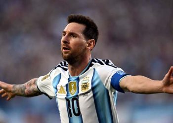 Football player Lionel Messi's new record