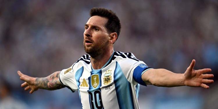 Football player Lionel Messi's new record