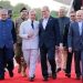 Iranian President Masoud Peshkeshian arrives in Islamabad