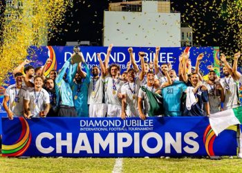 Pakistan wins the four-nation Diamond Jubilee Football Tournament