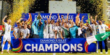 Pakistan wins the four-nation Diamond Jubilee Football Tournament