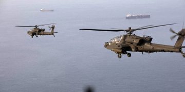 The Strait of Hormuz has become a battlefield, with an American helicopter destroyed in an Iranian attack.