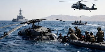 US Apache gunship helicopter crashes near Strait of Hormuz