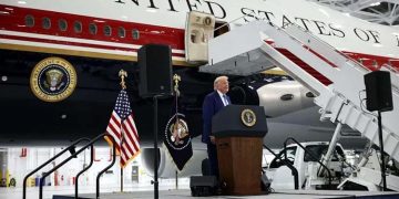 Unveiling of the plane donated by Qatar to the United States