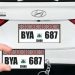Vehicle number plate journey