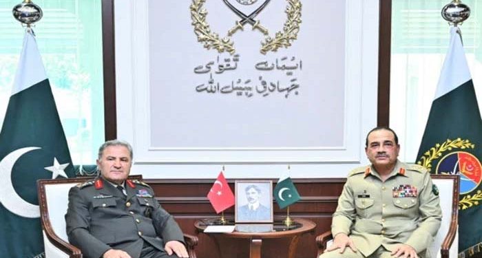 ترک بری افواج کے کمانڈر کی فیلڈ مارشل عاصم منیر، نیول و ایئر چیف سے ملاقاتیں