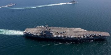 Advanced US naval strike group redeployed from near China to the Middle East.