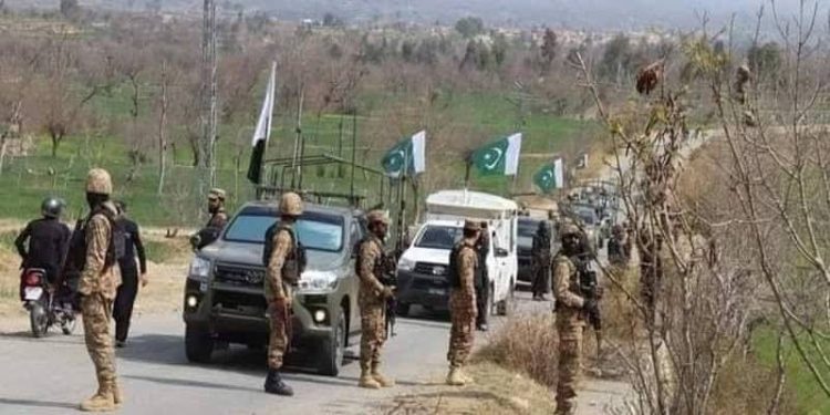 بنوں میں سکیورٹی فورسز کا آپریشن ، 24دہشت گرد ہلاک