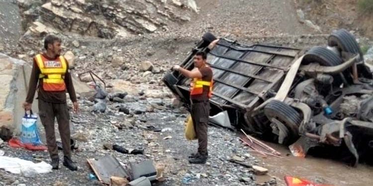 Bus accident in Balochistan 40 passengers killed, 8 injured.
