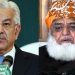 Defence Minister Khawaja Asif criticizes Maulana Fazlur Rehman's statement.