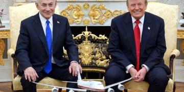 Donald Trump and Netanyahu's first meeting after the Iran war.