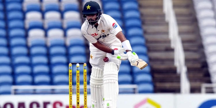 First Test Looming threat of certain defeat for the Pakistan team.