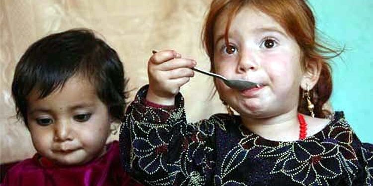 Food crisis in Afghanistan severe; 90% of children affected.