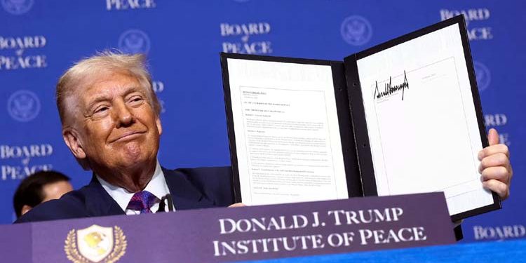 Gaza Board of Peace agreement on Hamas disarmament; Trump's announcement.